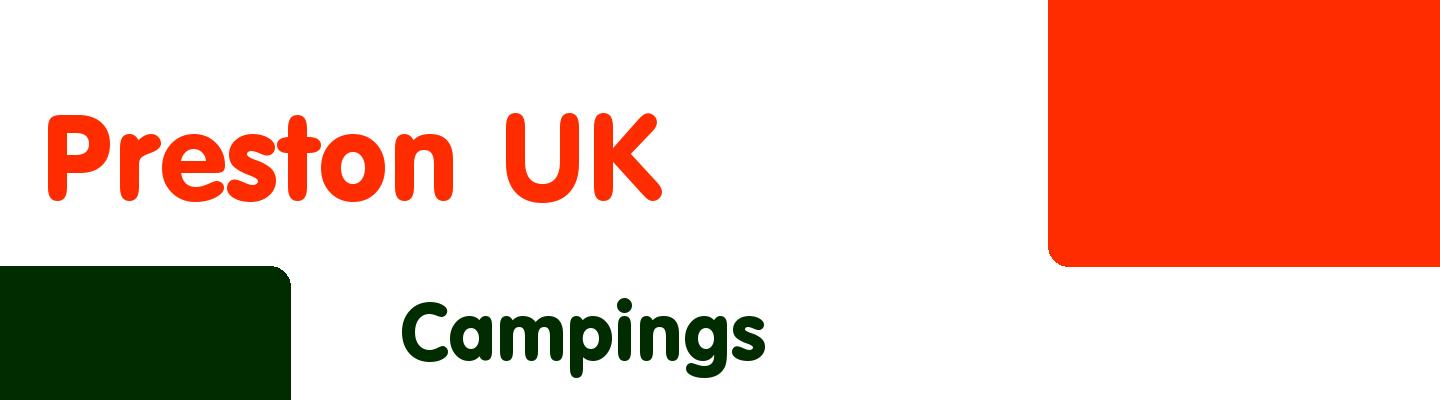 Best campings in Preston UK - Rating & Reviews